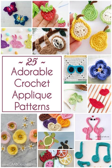 crochet applique patterns free pdf